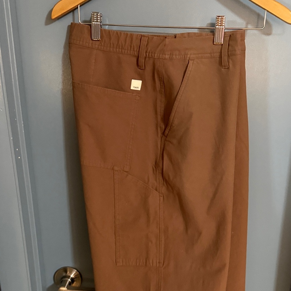 Vuori Women's Wide Leg Pants in Chocolate Brown - Picture 8 of 12